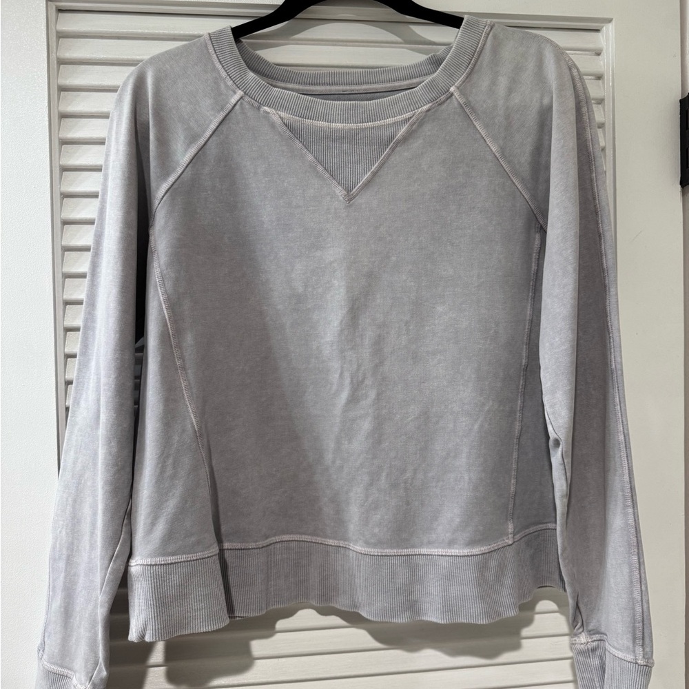 Lululemon Athletica Light purple acid washed crop Sweatshirt